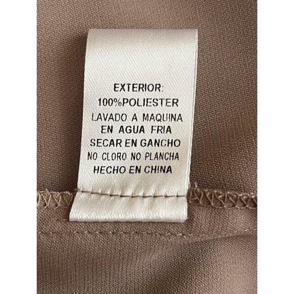 TCEC Womens Mauve Chiffon Lyric Bishop Sleeve Off-the-Shoulder Blouse Top Size M - Picture 7 of 12